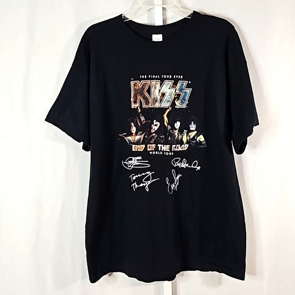 KISS Black T-shirt Size XL Unisex - Picture 1 of 5
